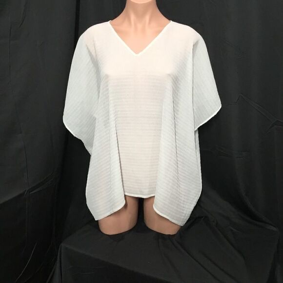 Eileen Fisher Plissé Poncho Top (A6) - Picture 1 of 6